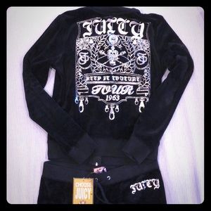 Black and gray Juicy sweatsuit